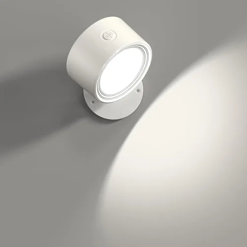 Vista 8 de Lightbiz Luces LED de pared con control remoto, apliques montados en la pared, 3000 mAh, recargable, funciona con batería, 3 temperaturas