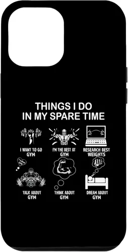 Vista 6 de iPhone 14 Thing I Do in My Spare Time: entusiasta del gimnasio, estuche para amantes del gimnasio