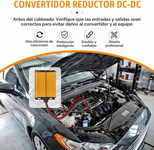Vista 2 de Reductor de voltaje de convertidor de alta potencia de 12 V, 30 A, 360 W, CC, 96 V, 84 V, 72 V, 60 V, 48 V, 36 V a 12 V, adecuado para carritos