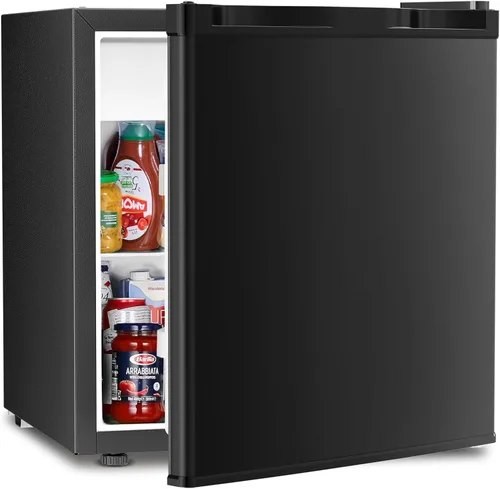 Vista 13 de Antarctic Star Refrigerador compacto de 3.2 pies cúbicos con congelador, mini refrigerador de una sola puerta con termostato ajustable, estantes