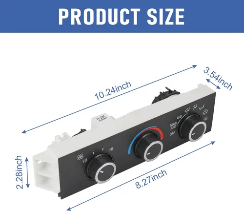 Vista 6 de Módulo de control climático del calentador de A/C delantero Compatible con 1996-2014 Chevrolet Express 1500 GMC Savana 1500 1996-2020 Chevrolet