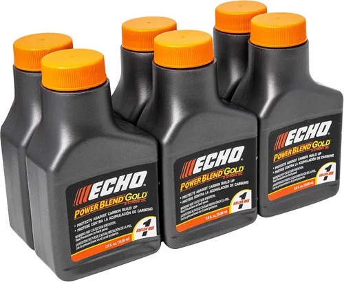 Echo 6450001G Power Blend Gold Oil Mix 50:1 para 2 tiempos, equipo de potencia para exteriores, semisintético de alto rendimiento, baja emisión de