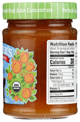 Vista 2 de Crofter's Orgánico, Just Fruit Spread, Albaricoque, 10 oz (283 g) (paquete de 3)
