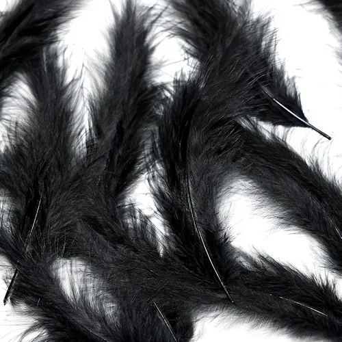 Vista 5 de THARAHT 200 plumas de marabú de pavo esponjosas de 4 a 6 pulgadas para decoración de atrapasueños naturales, esponjosas, plumas de marabú de pavo