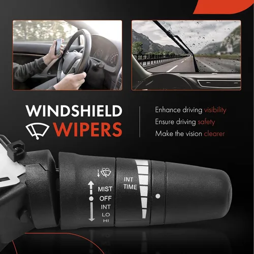 Vista 6 de A-Premium Palanca de montaje del interruptor del limpiaparabrisas compatible con Nissan Versa 2007-2011 (Sedan), Titan 2009-2015