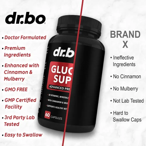 Vista 6 de Gluco Support Suplemento Cápsulas – Suplementos para aumentar el metabolismo, píldora de fórmula a base de vitaminas – Ultra Balance Optimizer