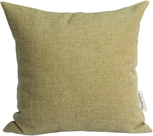 Vista 11 de TangDepot Funda de cojín de lino sintético con forro pesado, funda de almohada, fundas de almohada decorativas, para interiores y exteriores, funda