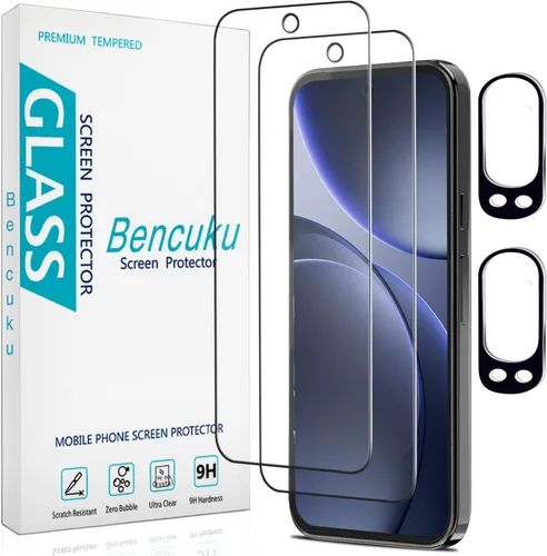 Vista 16 de Paquete de 2 protectores de pantalla de privacidad para Google Pixel 9 anti espía de vidrio templado privado con (2 unidades) protector de lente