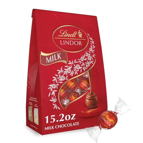 Vista 23 de Lindt Lindor - Trufas de chocolate extra oscuro 60 %, caramelo de chocolate negro con centro de trufa suave y derretida, ideal para regalar, 5.1