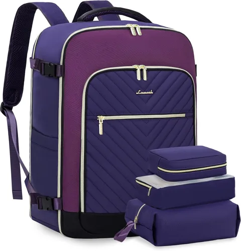 Vista 16 de LOVEVOOK Mochila de Viaje Grande, Mochila de Equipaje de Mano para Aviones, Viajes