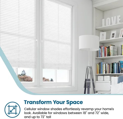 Vista 3 de BlindsAvenue - Persiana celular inalámbrica tipo panal de abeja, célula única de 1.4 cm, filtro de luz