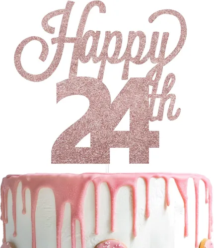 Vista 48 de LINGTEER - Decoración para pastel con texto "Happy Birthday 100", color negro