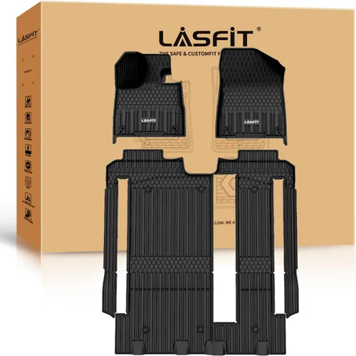 Vista 24 de LASFIT - Tapetes hechos a la medida para tu vehículo específico, de elastómero termoplástico, duraderos, revestimiento protector para todo clima