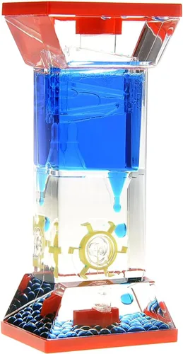 PowerTRC Juguete sensorial de burbujas de movimiento líquido, juguete antiestrés para encimeras de escritorio, calmante y relajante para TDAH #1 Azul