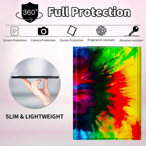 Vista 3 de Funda para Samsung Galaxy Tab S6 Lite 2022/2020 Teclado Inalámbrico Desmontable y Cubierta De Soporte De Cuero PU Funda Protectora Para Samsung