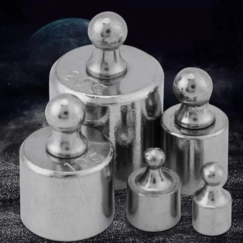 Vista 6 de FTVOGUE Juego de pesas de báscula, 5 piezas de báscula de calibración de peso, kit de prueba de peso para balanza digital 0.04 oz 0.07 oz 0.18 oz