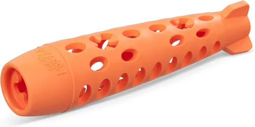 Vista 9 de Messy Mutts Totally Pooched Stuff n Chew Rocket Stick, 10 pulgadas, color verde Juguete para perro de 10 x 2.5 pulgadas de TPR rellenable Rocket