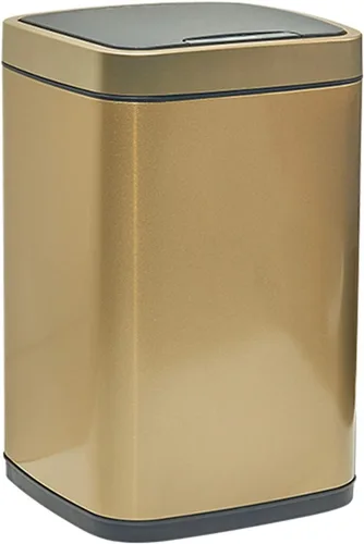 Vista 11 de Garbage bin Square Automatic Trash Can with Lid Stainless Steel Smart Induction Trash Can Household Bedroom Living Room Trash Can, 2.3 Gallons/3.1