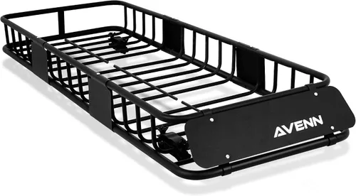 AVENN - Cesta de carga delgada para techo, resistente a la intemperie, para almacenamiento de equipaje y equipo de campamento para coche, camioneta