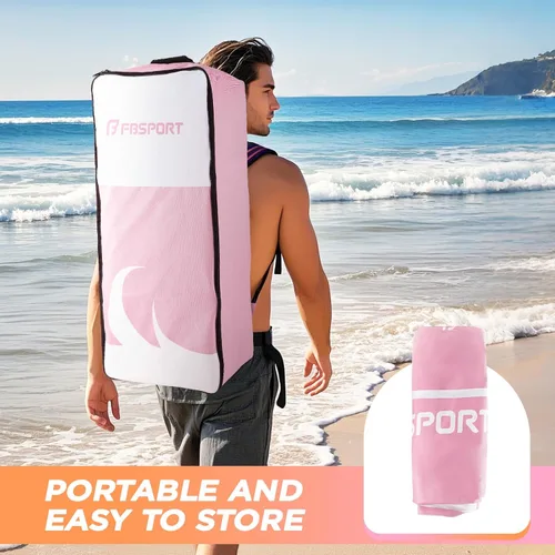 Vista 93 de FBSPORT Tabla de remo de pie prémium de 11 pies, tabla de yoga con accesorios de SUP y bolsa de transporte, amplia posición, control de surf