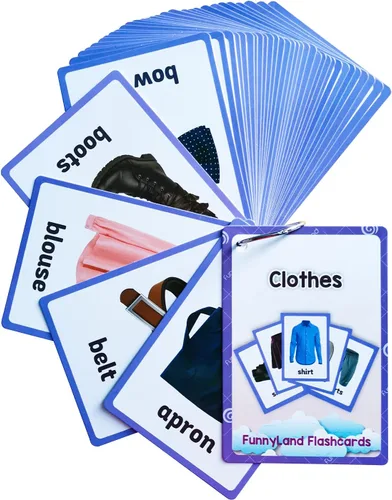 Vista 18 de Lilias Tarjetas flash – Tarjeta de bolsillo con palabras en inglés para niños pequeños, juguetes de aprendizaje, suministros para jardín