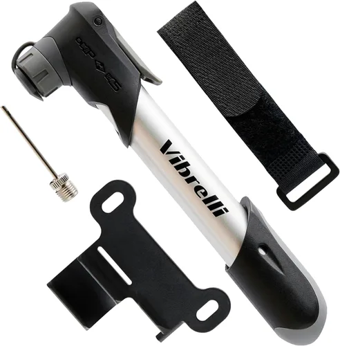 Vista 9 de Vibrelli Mini Bike Pump - Presta & Schrader Bicycle Pump - 120 PSI Tire Pump for Road & MTB - No Valve Changing Needed