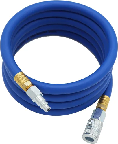 YOTOO Manguera de aire híbrida de plomo de 1/2 pulgada por 10 pies, 300 PSI resistente, ligera, resistente a las torceduras, flexibilidad para todo