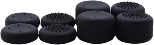 Vista 5 de Hikfly Kit protector de piel de silicona para Xbox One - Camuflaje con 8 tapas de agarre para pulgar (azul claro)