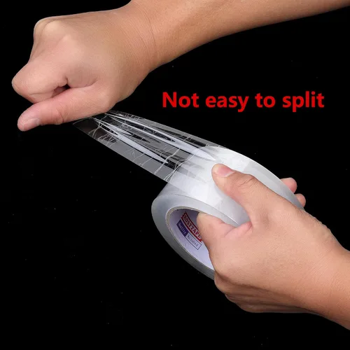 Vista 6 de Cinta de embalaje transparente rosa (6 rollos), cinta de embalaje resistente para Express, almacén, oficina, casa, 2.7 mil de grosor, 1.88 pulgadas