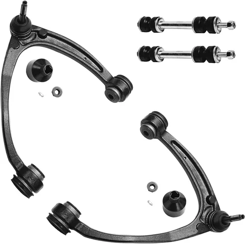 Vista 101 de Detroit Axle - 4 brazos de control traseros para Ford C-Max Focus Mazda 3 5 Volvo C30 C70 S40 V50, 4 brazos de control superior e inferior