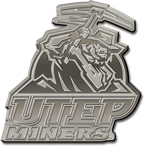 Vista 42 de Rico Industries Emblema de automóvil de níquel antiguo estándar de la NCAA para coche/camión/SUV