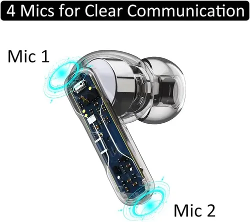 Vista 4 de MIDDLE RABBIT SW4 Auriculares inalámbricos para juegos para PC PS4 PS5 Switch Móvil - 24G Dongle y Bluetooth - 40ms de baja latencia - Auriculares