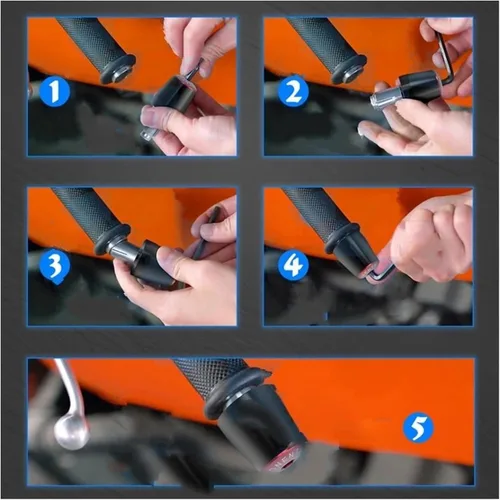 Vista 7 de Motorcycle 22mm Handlebar Grips Hand Bar Handle Grip End for Suzuki DL650 V-Strom DL 650 VSTROM 2011-2016 2017 2018 2019 2020 2021 2022 2023