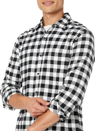 Vista 4 de Tienda Essentials - Camisa de franela para hombre, de manga larga