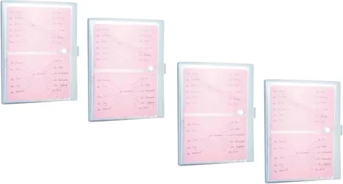 Vista 8 de 4x6 tarjetas de índice de plástico transparente organizador bolsas libro carpeta 40 páginas para 160 tarjetas