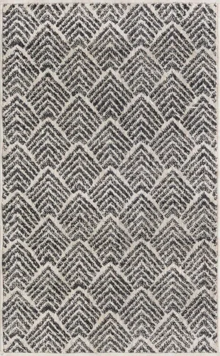 Vista 3 de Unique Loom Eco Trellis Collection - Alfombra de área - Osage (rectangular 2 pies 0 pulgadas x 3 pies 0 pulgadas, marfil carbón)