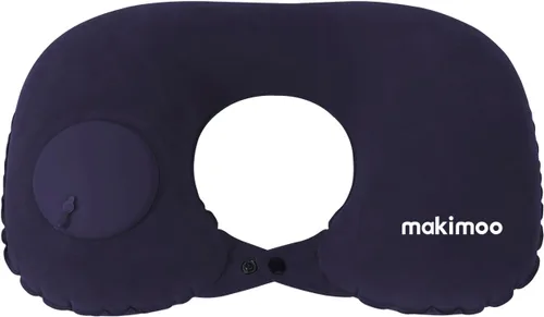 Vista 2 de Almohada inflable de viaje, almohada de cuello para viajes, almohada inflable para viajes, almohada de avión, almohada inflable, almohada de avión