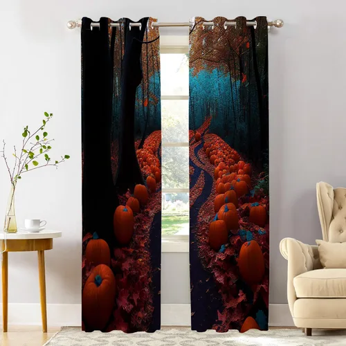 Vista 42 de Shrahala Cenefas de cocina con rayas clásicas azules, cortinas blancas para media ventana, tratamiento de ventana de poliéster multicapa para sala