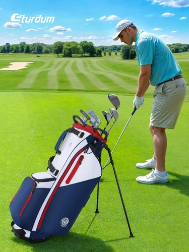 Vista 9 de Lightweight 7 Way Golf Stand Bag for Men Women, Upgrade Base