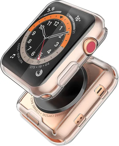 Julk Funda para Apple Watch de 42 mm, protector de pantalla para Serie 3, Serie 2, funda protectora general de TPU, cubierta ultradelgada
