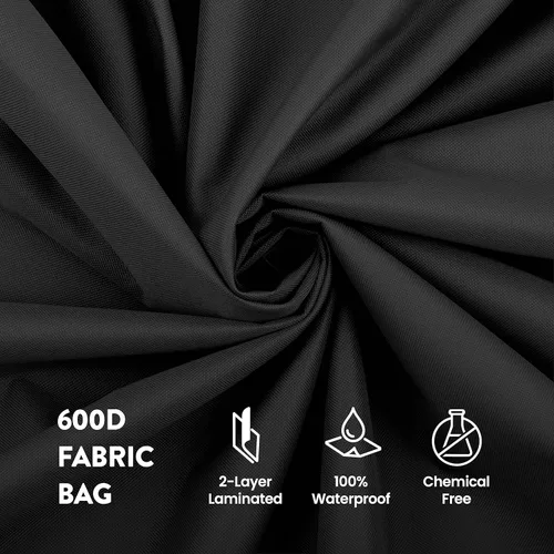 Vista 5 de ZOBER Contenedor de Almacenamiento de Corona de Navidad de 30 Pulgadas - Bolsa para Corona que Cabe 2 Coronas - Tela Oxford 600D - Compartimento