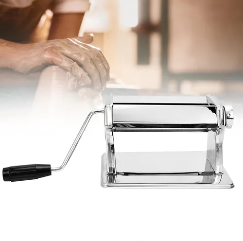 Vista 3 de Máquina de prensa de arcilla polimérica, rodillo de arcilla polimérica de manivela, máquina de acondicionamiento de arcilla herramienta extrusora