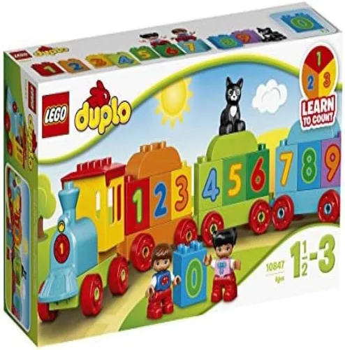 Vista 2 de LEGO Duplo, mi primer tren de números 10847, de preescolar