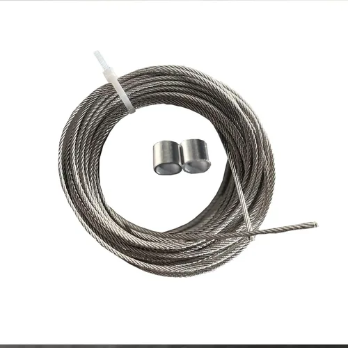 Vista 5 de VXHCS Red de cuerda de acero inoxidable 304, cuerda de alambre de escalera de balcón, red de cercado de ciervos duradera, valla de barrera de aves