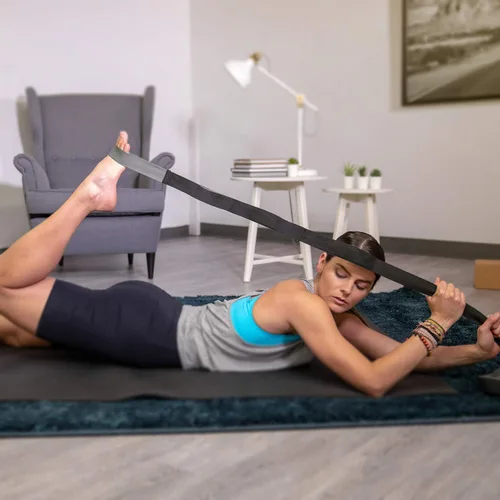 Vista 7 de 321 STRONG El juego de rodillos de espuma 5 en 1 incluye rodillo de masaje de núcleo hueco con tapas finales, barra de rodillo muscular, correa