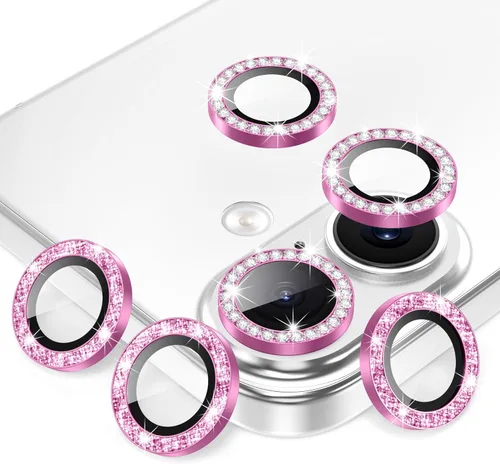 Vista 46 de AGVEE Paquete de 6 unidades para iPhone 12 Pro/12/12 Mini/11 Pro Max/11 Pro/11 Pro/11 Protector de lente de cámara, anillo de metal brillante