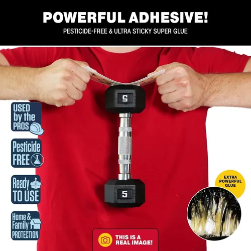 Vista 7 de Catchmaster Trampas de pegamento extra resistentes XL para ciempiés y arañas, paquete de 20 unidades, atrapa insectos, trampas para arañas, grillos