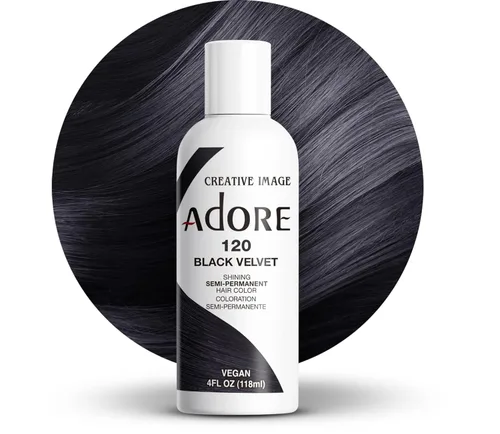 Vista 102 de Adore Tinte semipermanente morado para el cabello, vegano y libre de crueldad, 4 onzas líquidas, 090 Lavender (paquete de 1)