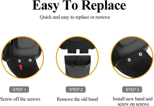 Vista 6 de Compatible con la correa Garmin Forerunner 35, bandas de repuesto de silicona Solf para reloj Garmin Forerunner 35