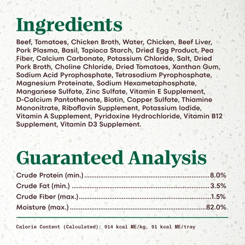 Vista 7 de NUTRO Ultra - Filetes de comida húmeda para perros adultos sin granos en salsa con tomate y un toque de albahaca, (24) bandejas de 3.5 onzas